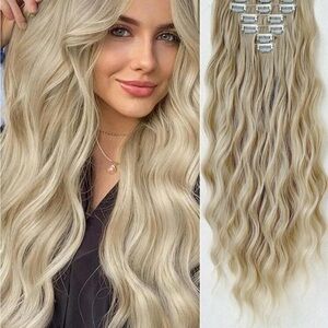 Blonde Wavy Hair Extensions